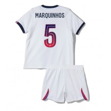 Paris Saint-Germain Marquinhos #5 Bortaställ Barn 2026-27 Korta ärmar (+ Korta byxor)